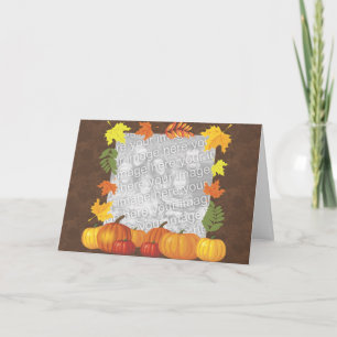 Carte photo de Thanksgiving