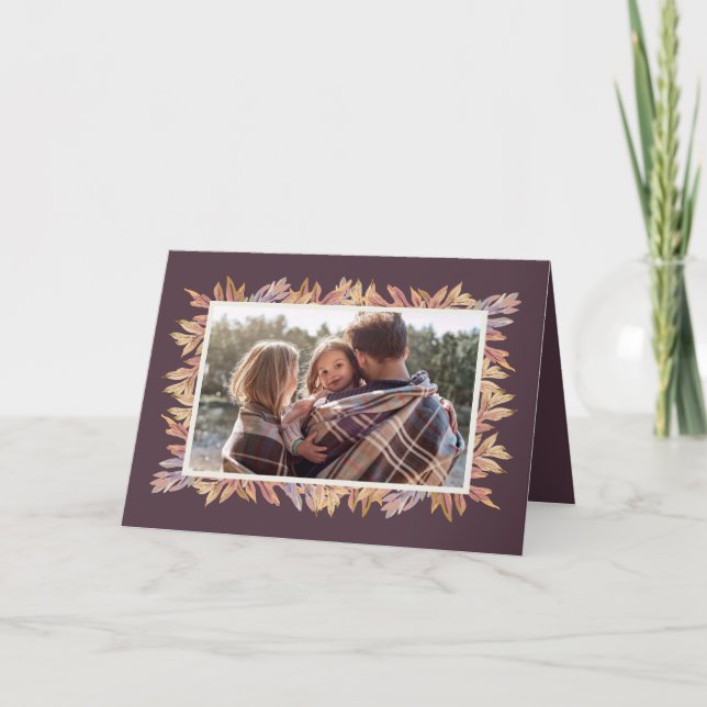 Carte photo de Thanksgiving (Devant)