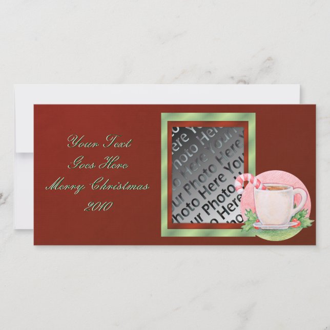 Carte photo de thé de Noël (Devant)
