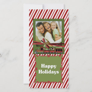 Carte photo de train de menthe