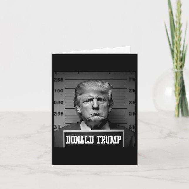 Carte Photo de Trump 2024 Trump Mug Shot Président  (Devant)