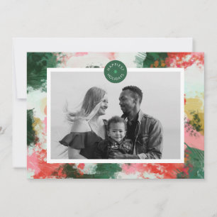 Carte photo de vacances Abstrait de jour férié