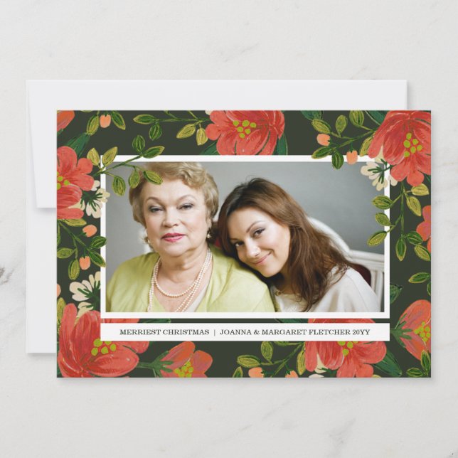 Carte photo de vacances Bouquet vintage (Devant)