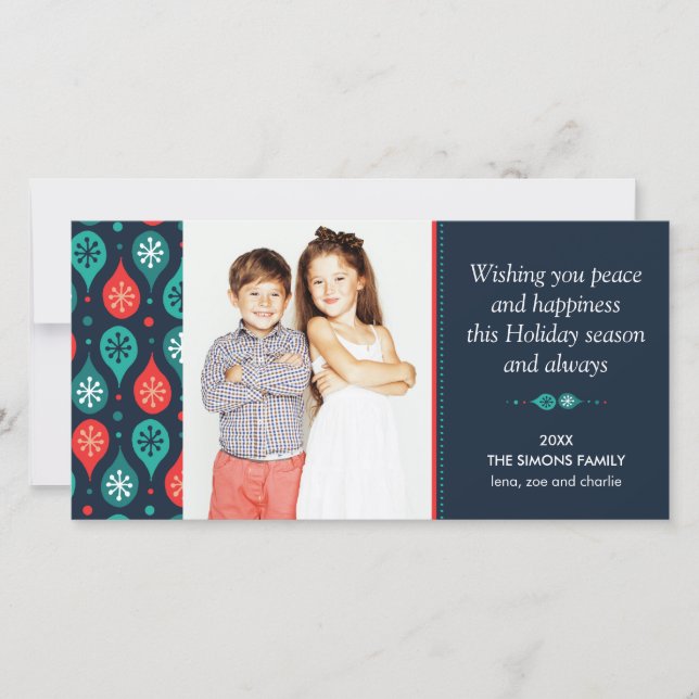 Carte Photo de vacances de l'art populaire scandinave fe (Devant)