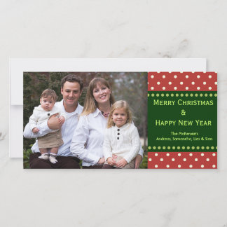 Carte photo de vacances Dots