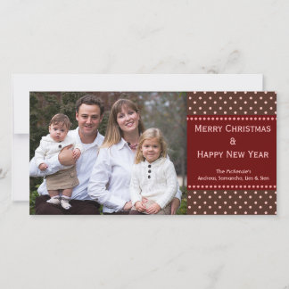 Carte photo de vacances Dots