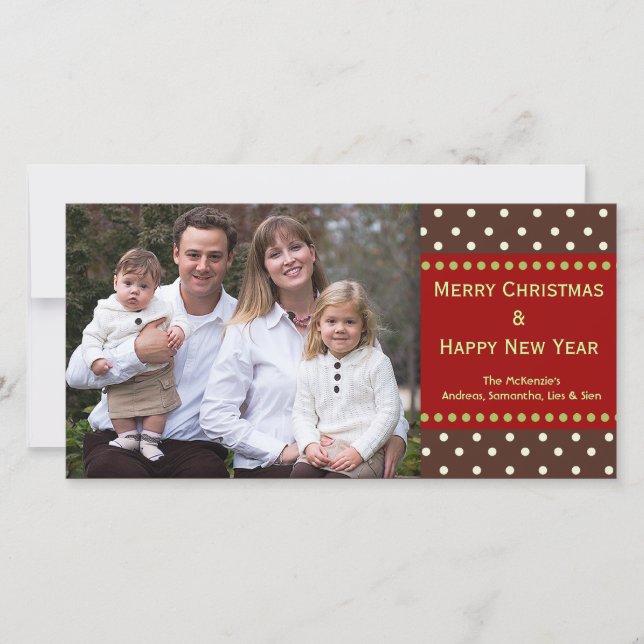 Carte photo de vacances Dots (Devant)