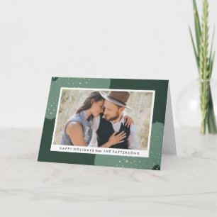 Carte photo de vacances fois par   de confettis