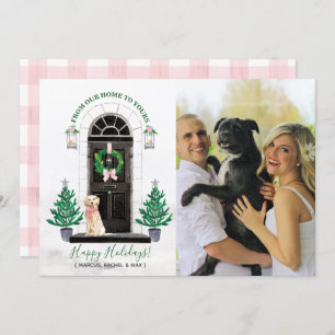 Carte photo de vacances Golden Retriever