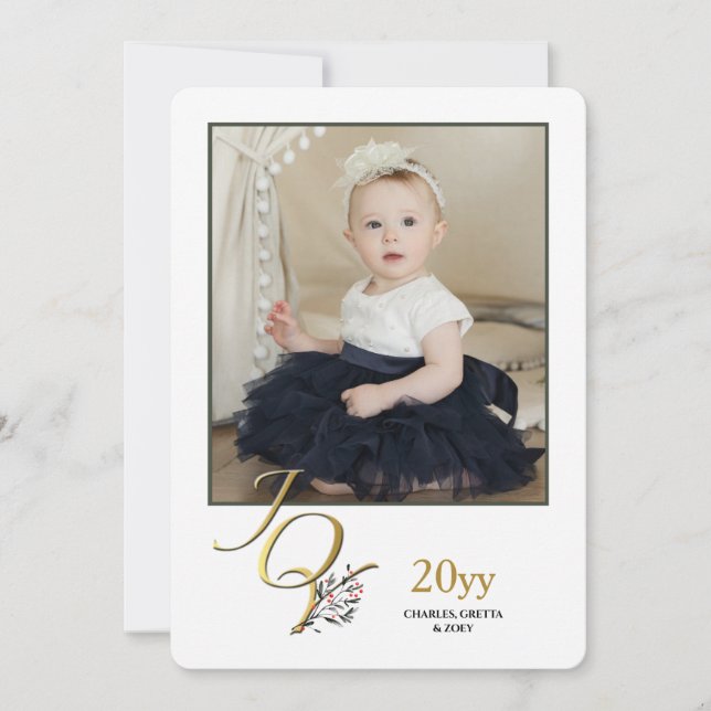 Carte photo de vacances joyeuses (Devant)