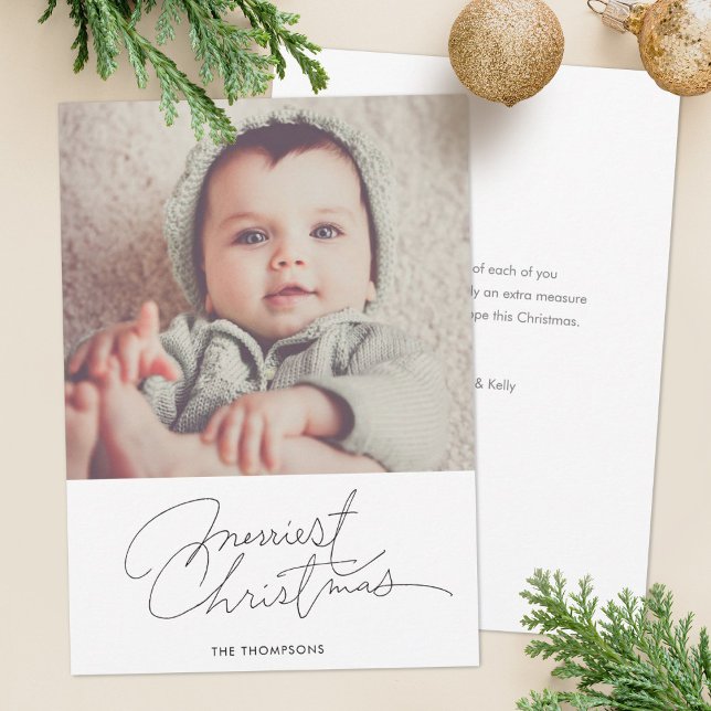 Carte photo de vacances minimaliste (Créateur téléchargé)