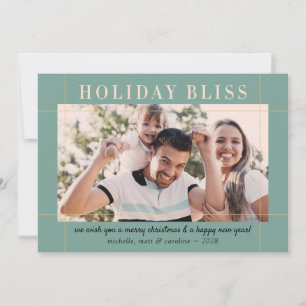 Carte photo de vacances moderne Bliss