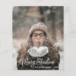 Carte photo de vacances Noël moderne