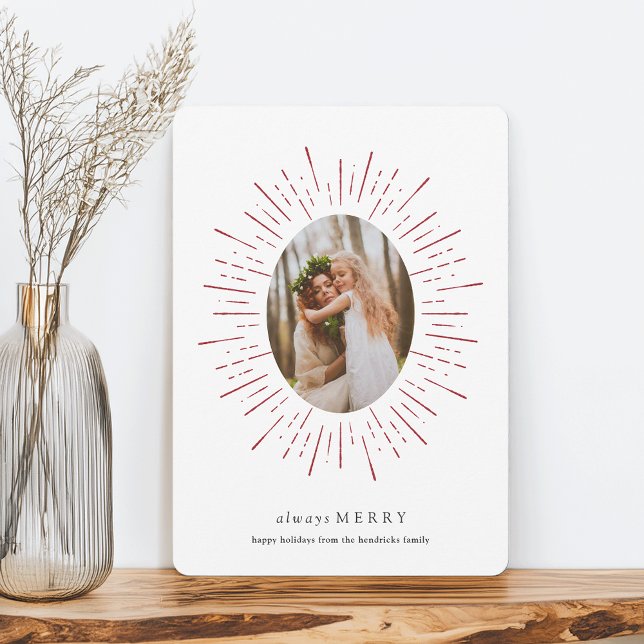 Carte photo de vacances Radiant Wish | Cranberry (Créateur téléchargé)