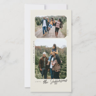 Carte photo de vacances Retro Frame