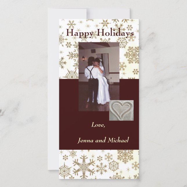 Carte photo de vacances Snowflake (Devant)