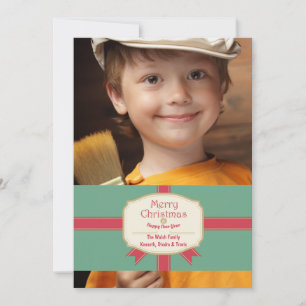 Carte photo de vœux de fêtes