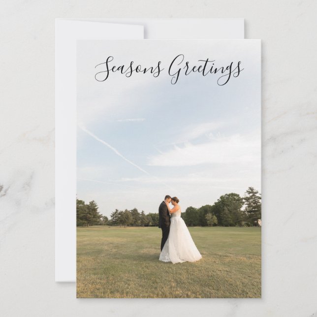 Carte photo de voeux de saison (Devant)