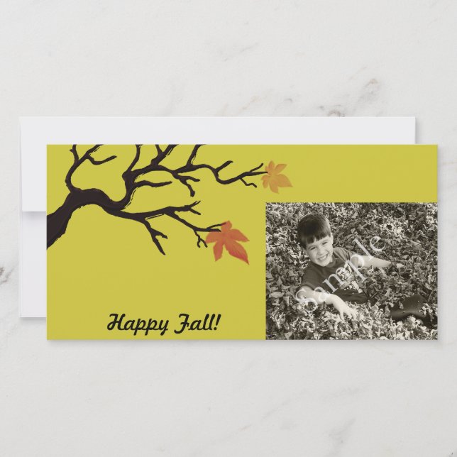 Carte photo des célébrations d'automne (Devant)