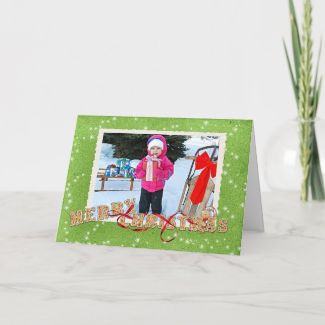 Carte photo des cookies de Noël (Devant)