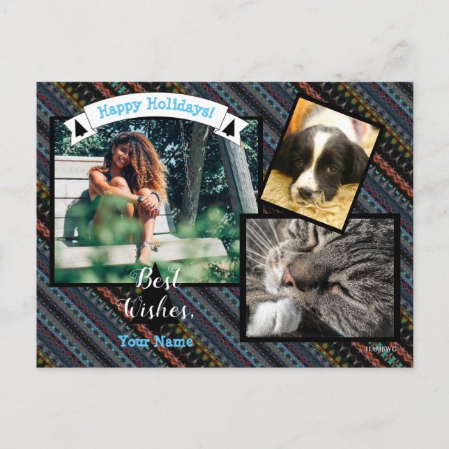Carte photo - Design Needlepoint - HAMbyWG (Devant)
