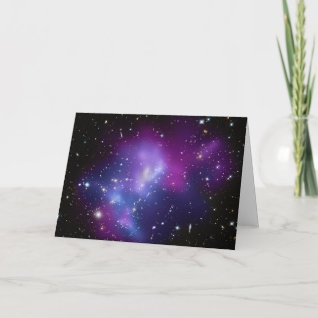 Carte Photo d'espace céleste violet vierge (Devant)