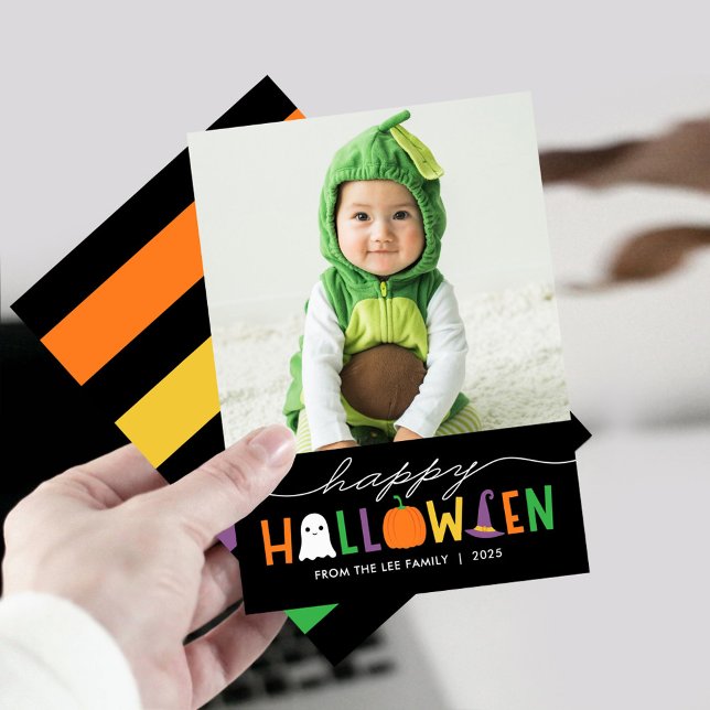 Carte photo d'Halloween amusant et festif (Créateur téléchargé)