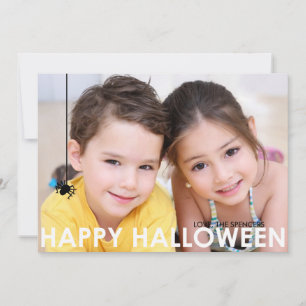 Carte photo d'Halloween contemporain