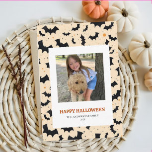 Carte photo d'Halloween Éffrayant