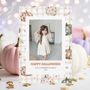 Carte photo d'Halloween Éffrayant