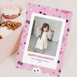 Carte photo d'Halloween Éffrayant