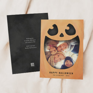 Carte photo d'Halloween   JACK-O'-LANTERN CITROUIL