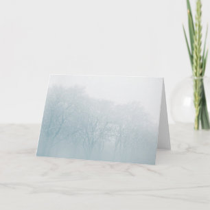 Carte Photo d'hiver de la forêt