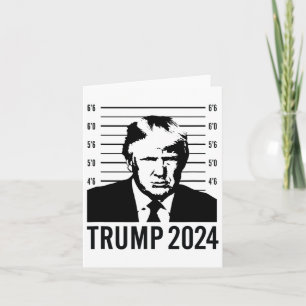 Carte Photo d'identité judiciaire de Trump 2024 Présiden