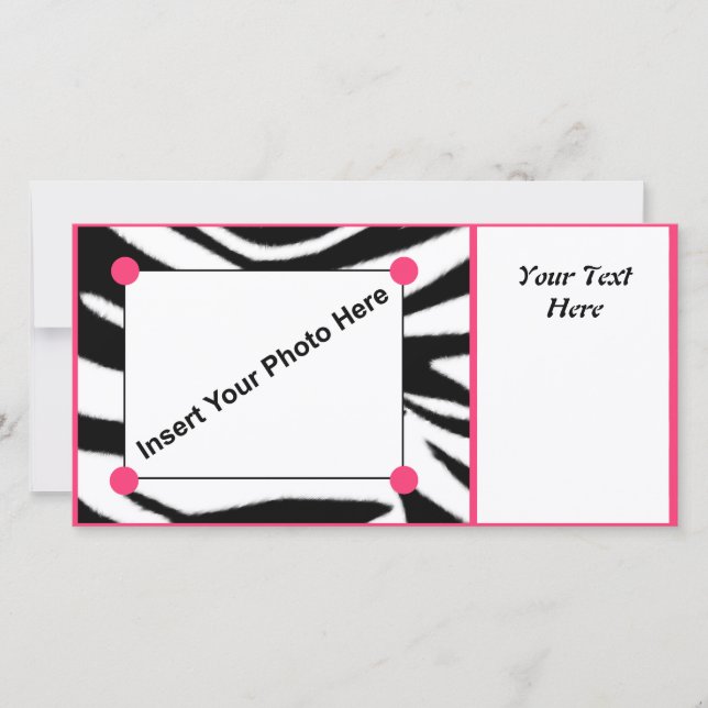 Carte photo d'impression Zebra (Devant)