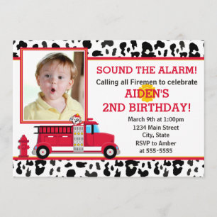 Carte photo d'invitation de fête d'anniversaire de