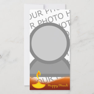 carte photo diwali heureux