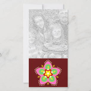 carte photo diwali rangoli