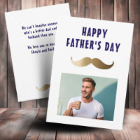 Photo drôle avec une moustache simple pour la fête