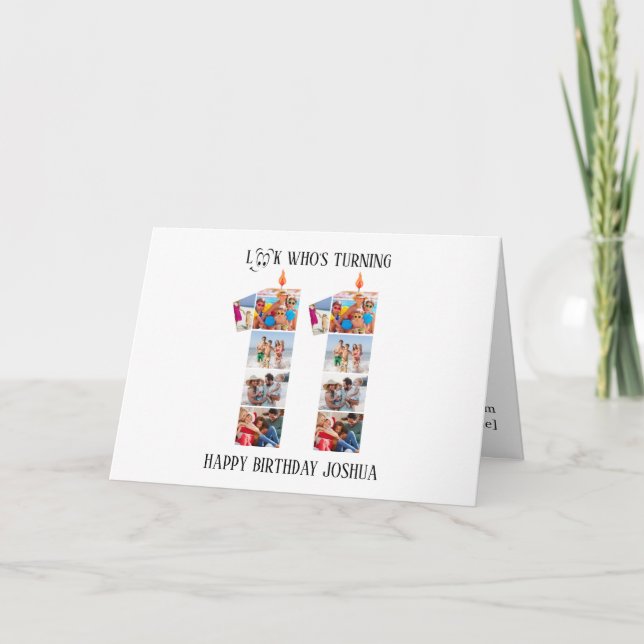 carte photo du 11e anniversaire (Devant)