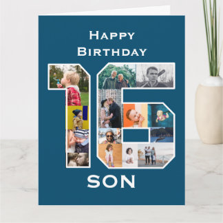 carte photo du 16e anniversaire