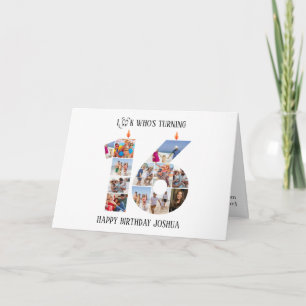 carte photo du 16e anniversaire
