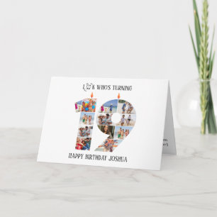 carte photo du 19e anniversaire