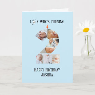 carte photo du 2e anniversaire