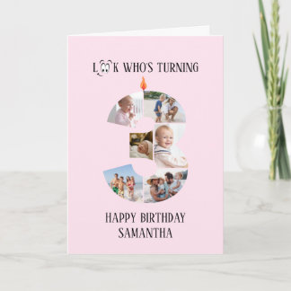 carte photo du 3e anniversaire