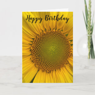 CARTE PHOTO DU CHAMP DE SUNFLOWER HAPPY BANTHDAY GREETIN