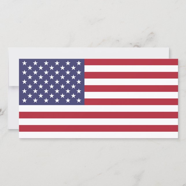Carte photo du drapeau américain (Devant)