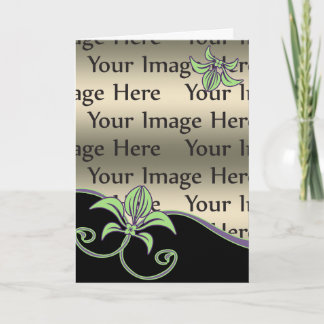 carte photo du jour de la mère à fleurs