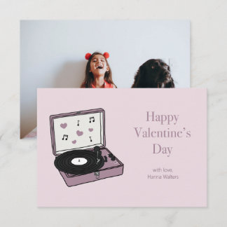 Carte photo du lecteur de disques Valentines de cl