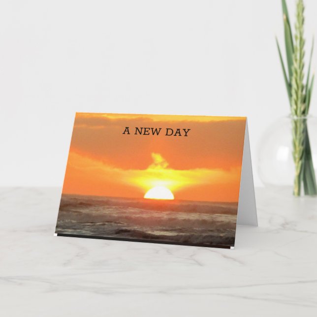 Carte Photo du lever du soleil de HOPE (Devant)